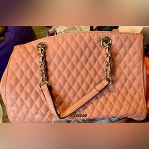NWOT Guess Dusty Pink Handbag With Crossbody Strap. Retails $150 - Price $70 OBO